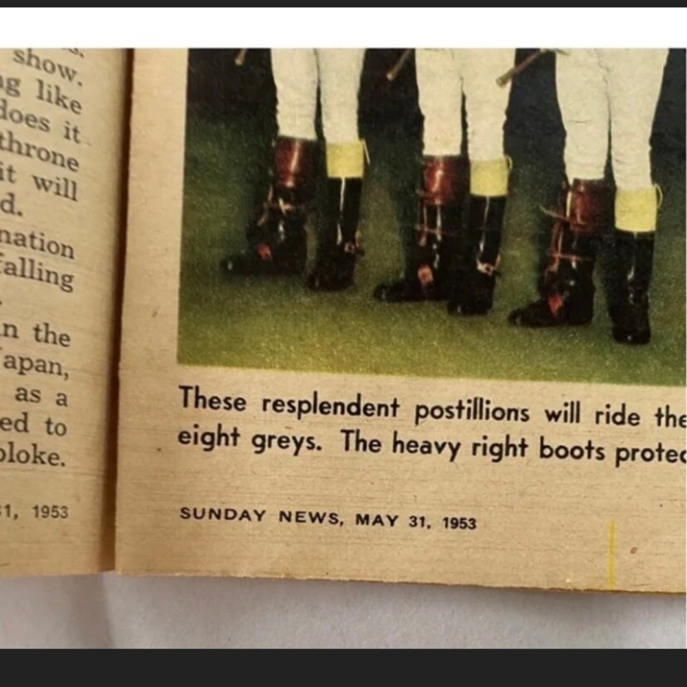 Set Of 3: Vintage 1953 Queen Elizabeth II Coronation Original Newspapers - Picture 3 of 10